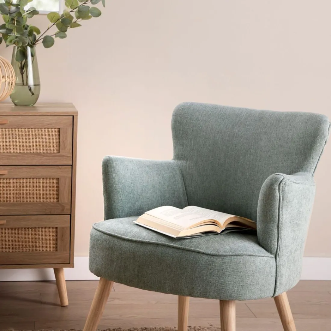 Klast Home Butacas Para Dormitorio|Sillones Y Butacas>Megan Verde