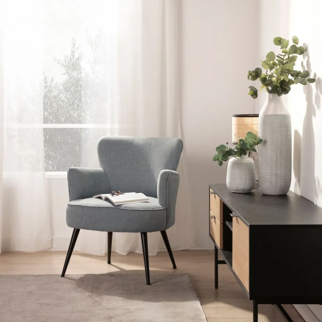 Klast Home Butacas Para Dormitorio|Sillones Y Butacas>Megan Gris