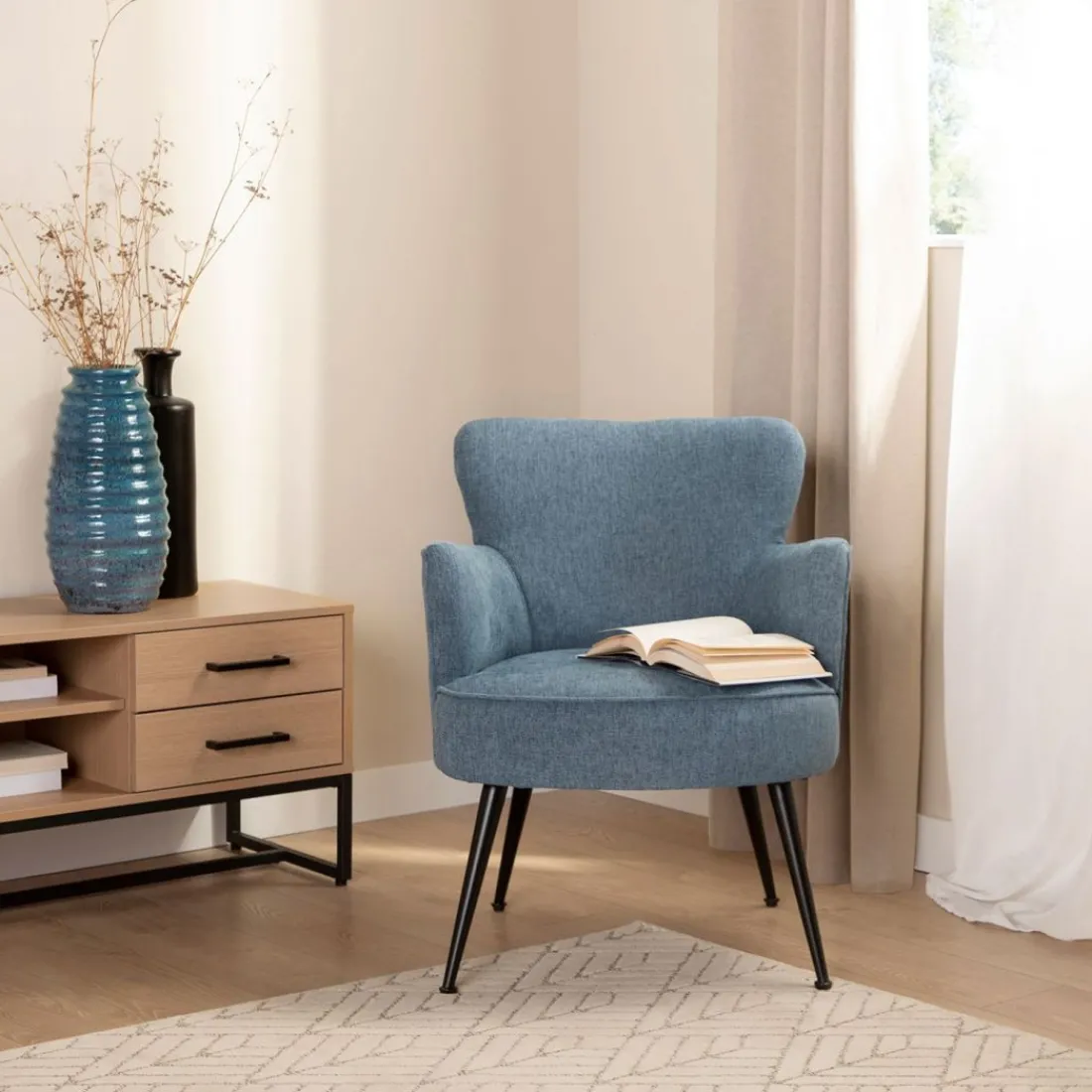 Klast Home Butacas Para Dormitorio|Sillones Y Butacas>Megan Azul