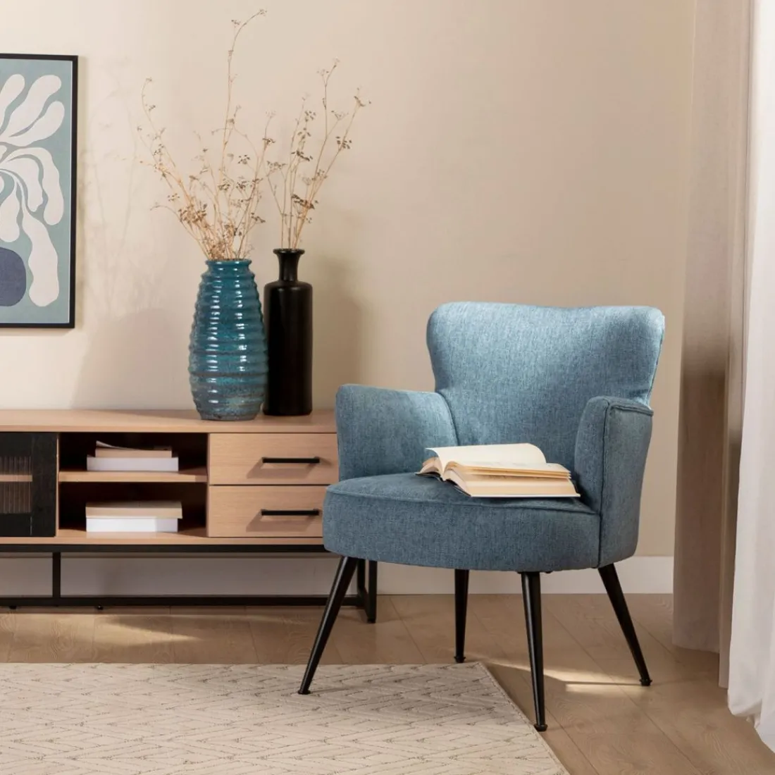 Klast Home Butacas Para Dormitorio|Sillones Y Butacas>Megan Azul