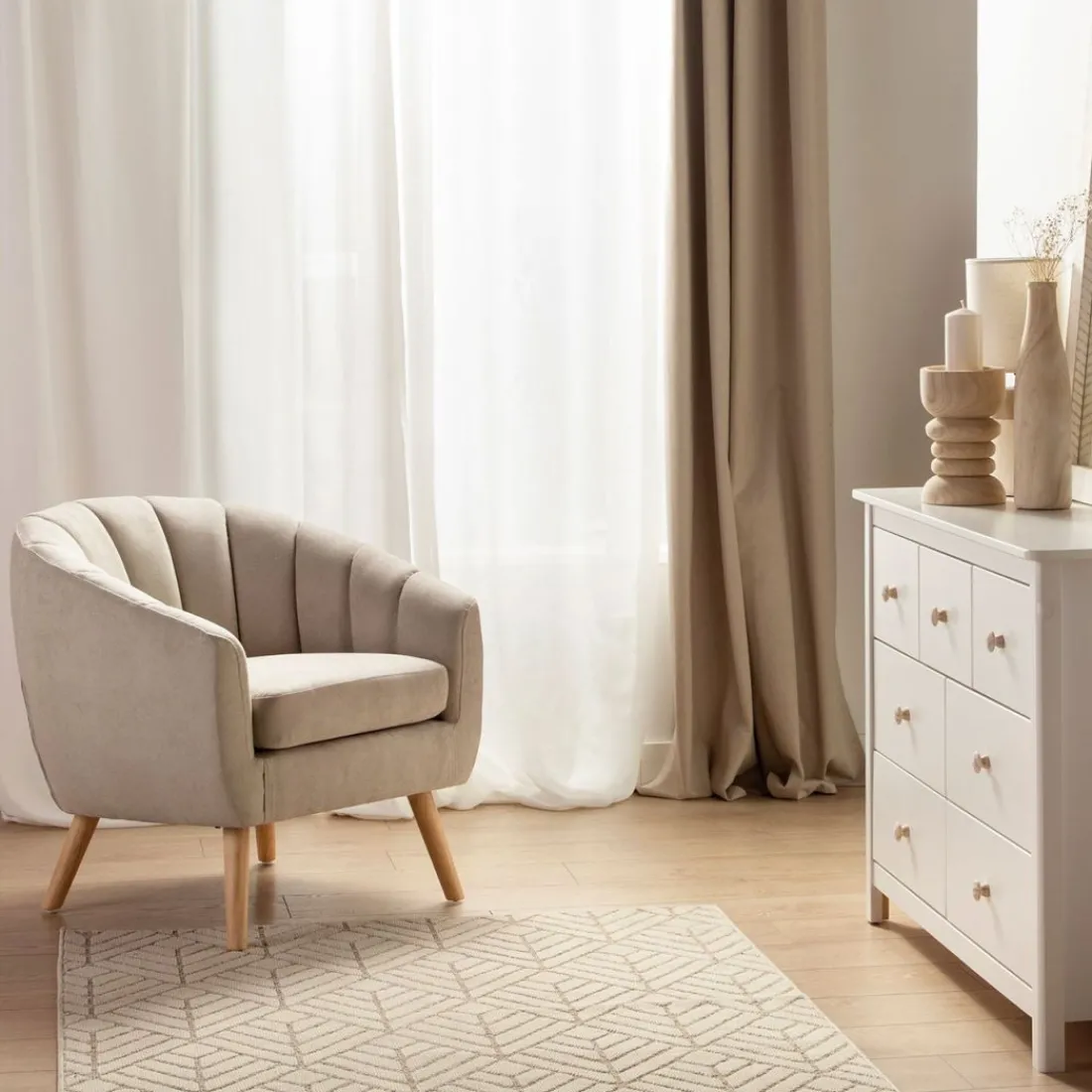 Klast Home Butacas Para Dormitorio|Sillones Y Butacas>Miler Beige