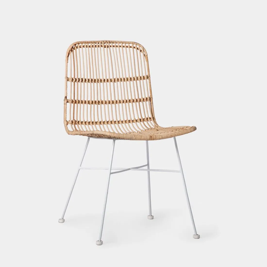 Klast Home Ratán|Sillas De Exterior>Nela Natural/Blanco/Natural/blanco