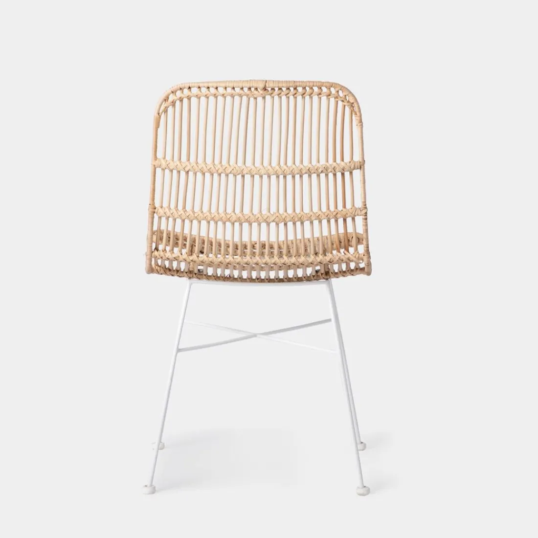 Klast Home Ratán|Sillas De Exterior>Nela Natural/Blanco/Natural/blanco