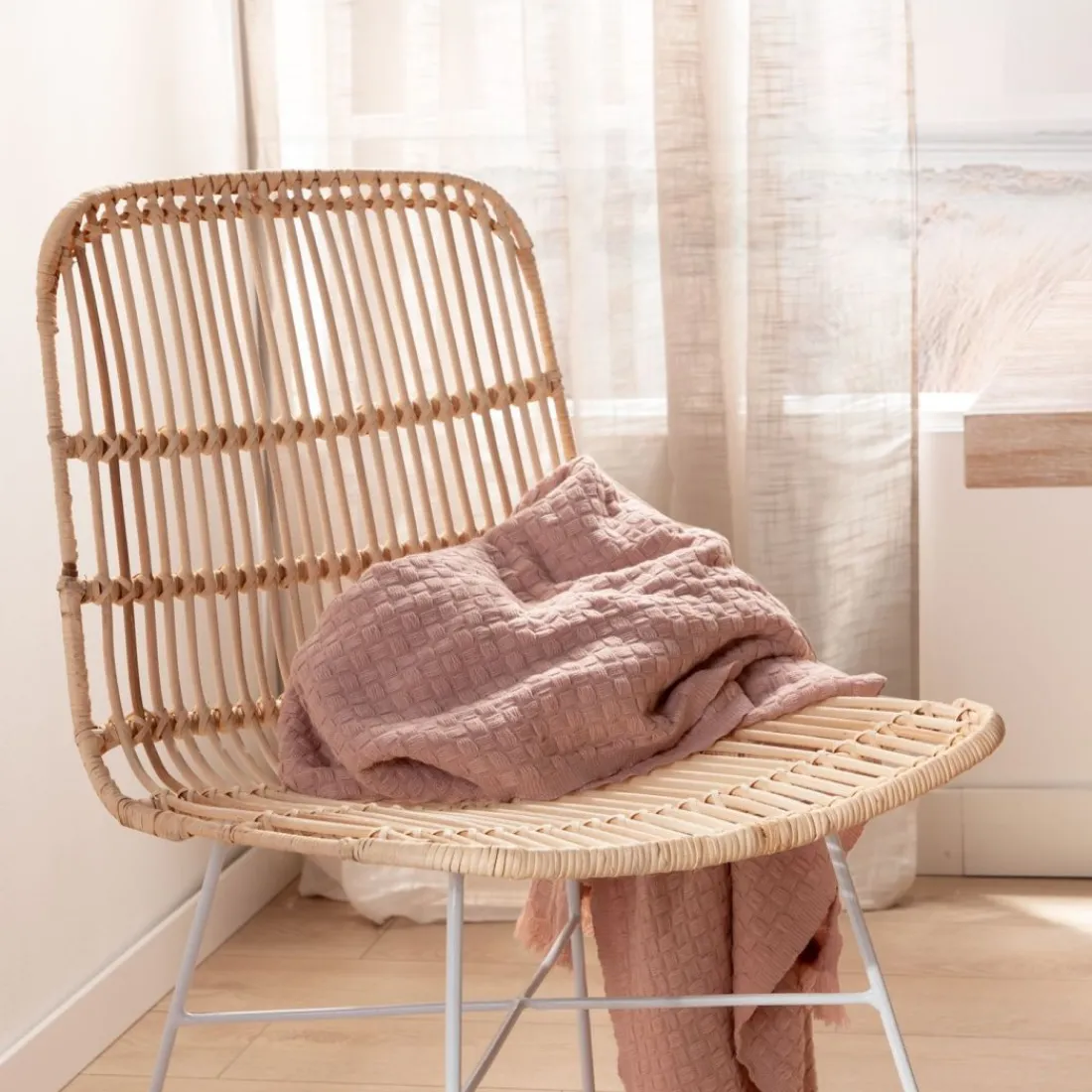 Klast Home Ratán|Sillas De Exterior>Nela Natural/Blanco/Natural/blanco