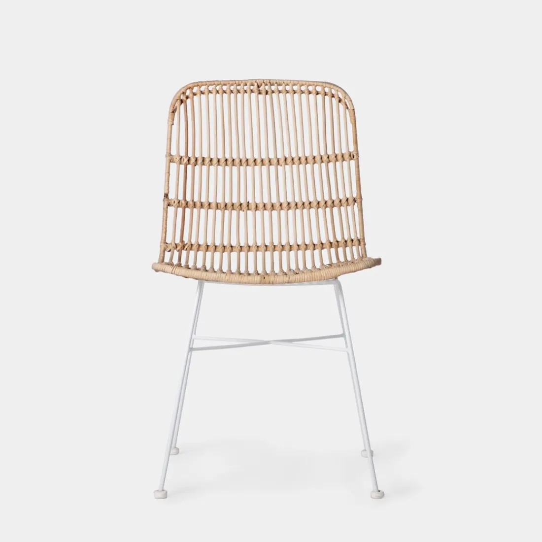 Klast Home Ratán|Sillas De Exterior>Nela Natural/Blanco/Natural/blanco