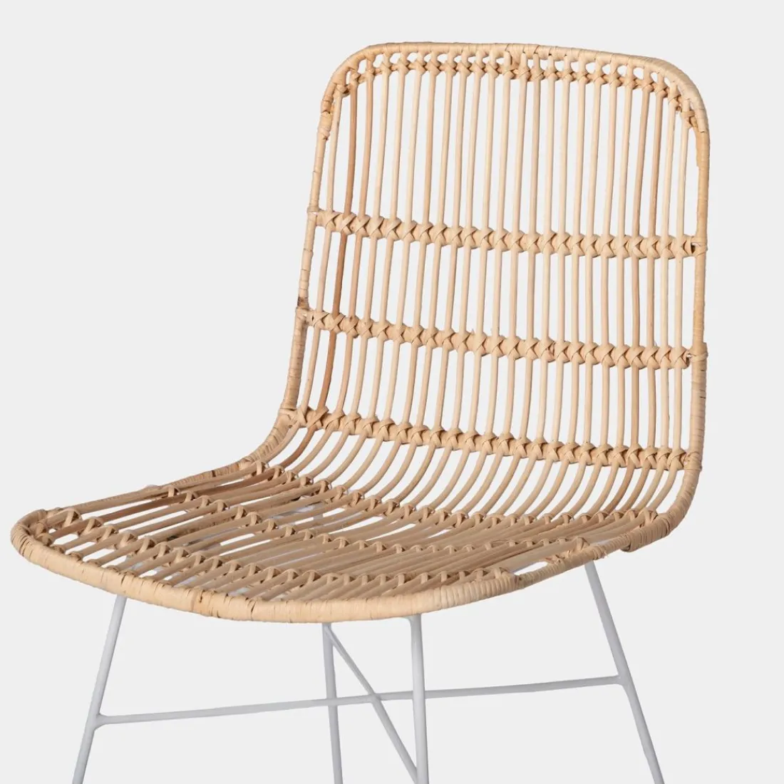 Klast Home Ratán|Sillas De Exterior>Nela Natural/Blanco/Natural/blanco