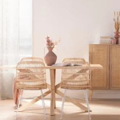 Klast Home Ratán|Packs 2 Sillas Ratán>Nela Natural/Blanco