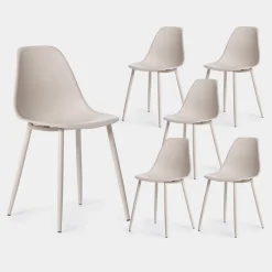 Klast Home Packs 6 Sillas Polipropileno|Sillas De Exterior>Nina Beige