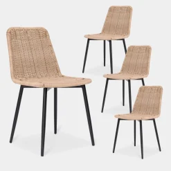 Klast Home Ratán|Pack 4 Sillas Ratán>Noah