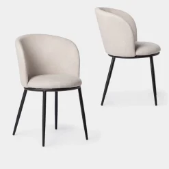 Klast Home Packs 2 Sillas Tapizadas|Sillas De Comedor Y Cocina>Nolan Beige