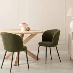 Klast Home Packs 2 Sillas Tapizadas|Sillas De Comedor Y Cocina>Nolan Verde oscuro