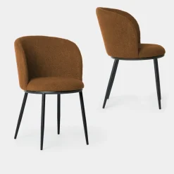 Klast Home Packs 2 Sillas Tapizadas|Sillas De Comedor Y Cocina>Nolan Terracota