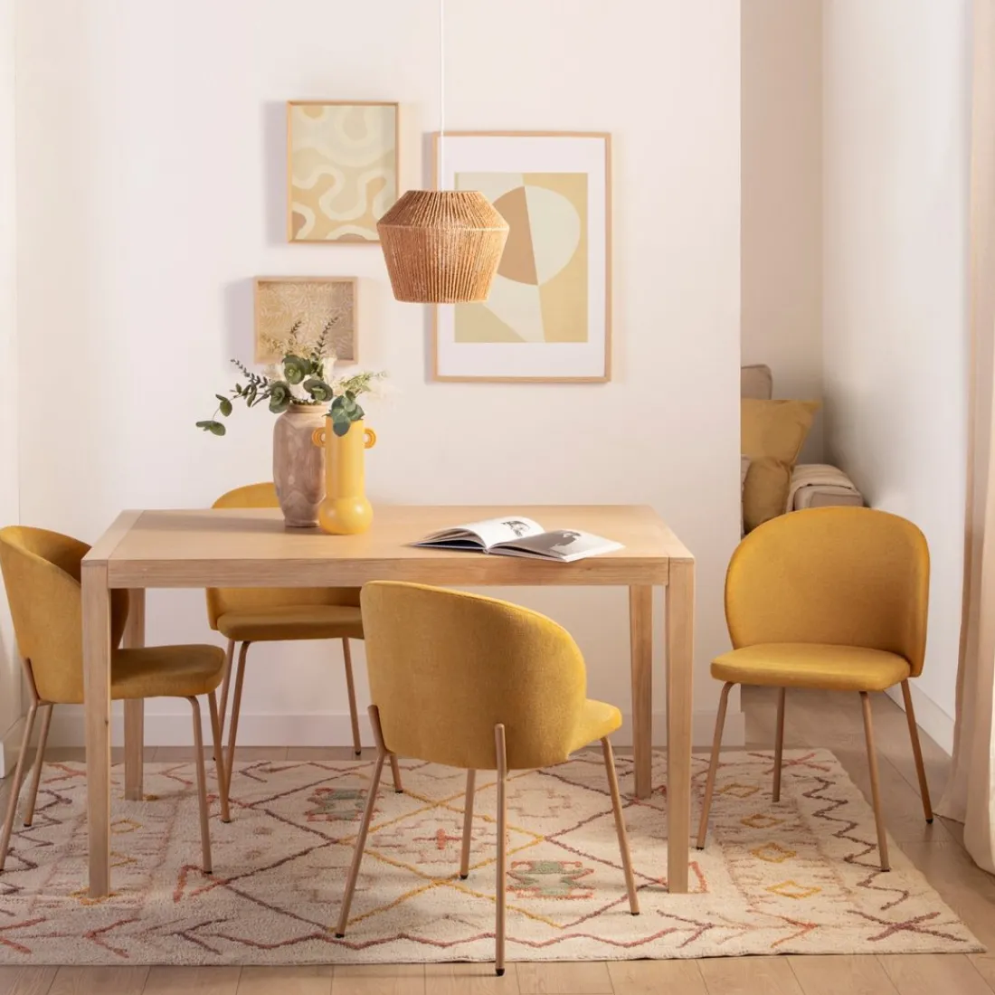 Klast Home Packs 4 Sillas Tapizadas|Sillas De Comedor Y Cocina>Norah Mostaza