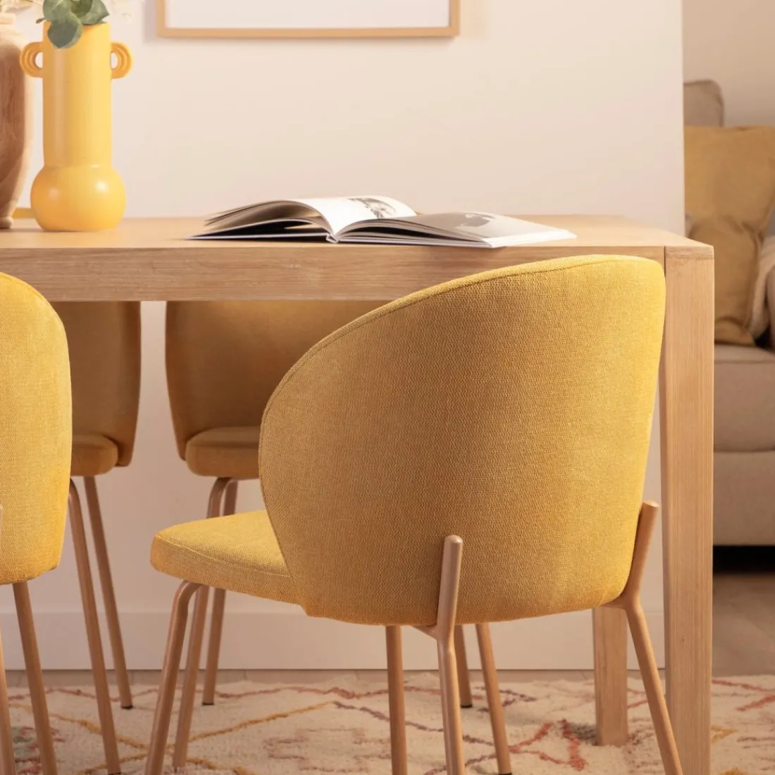 Klast Home Packs 4 Sillas Tapizadas|Sillas De Comedor Y Cocina>Norah Mostaza