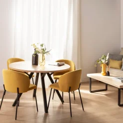 Klast Home Packs 4 Sillas Tapizadas|Sillas De Comedor Y Cocina>Norah Mostaza