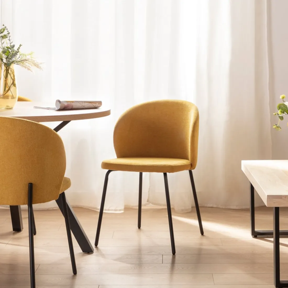 Klast Home Packs 4 Sillas Tapizadas|Sillas De Comedor Y Cocina>Norah Mostaza