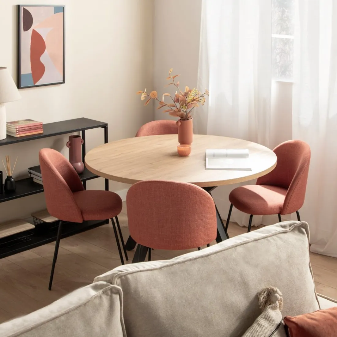 Klast Home Packs 4 Sillas Tapizadas|Sillas De Comedor Y Cocina>Olivia Terracota