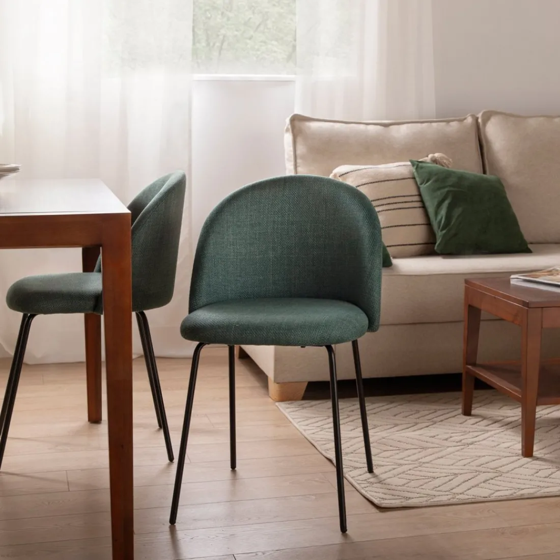 Klast Home Sillas De Escritorio|Sillas De Comedor Y Cocina>Olivia Verde oscuro