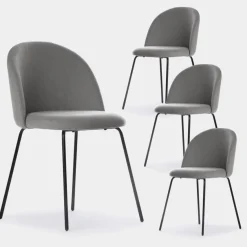 Klast Home Packs 4 Sillas Tapizadas|Sillas De Comedor Y Cocina>Olivia Gris