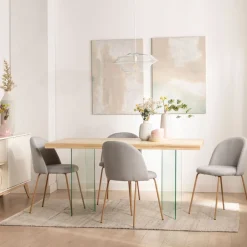 Klast Home Packs 4 Sillas Tapizadas|Sillas De Comedor Y Cocina>Olivia Gris