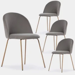 Klast Home Packs 4 Sillas Tapizadas|Sillas De Comedor Y Cocina>Olivia Gris