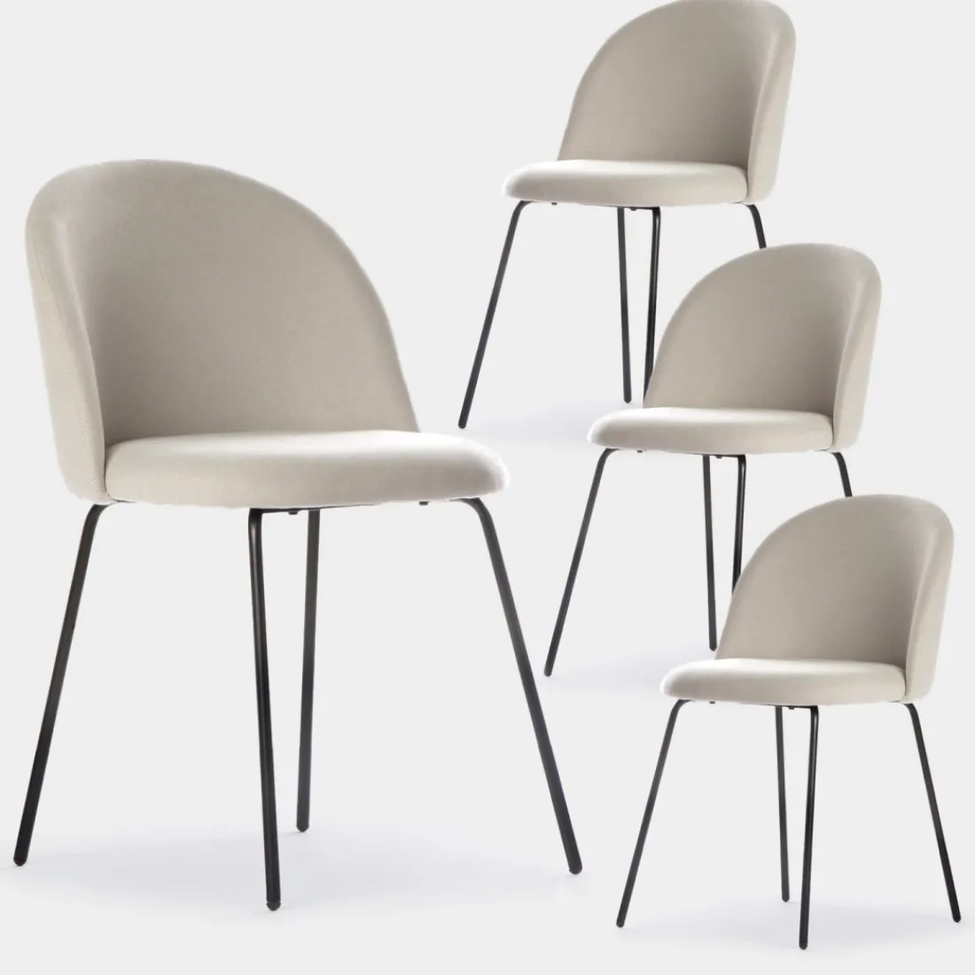 Klast Home Packs 4 Sillas Tapizadas|Sillas De Comedor Y Cocina>Olivia Beige
