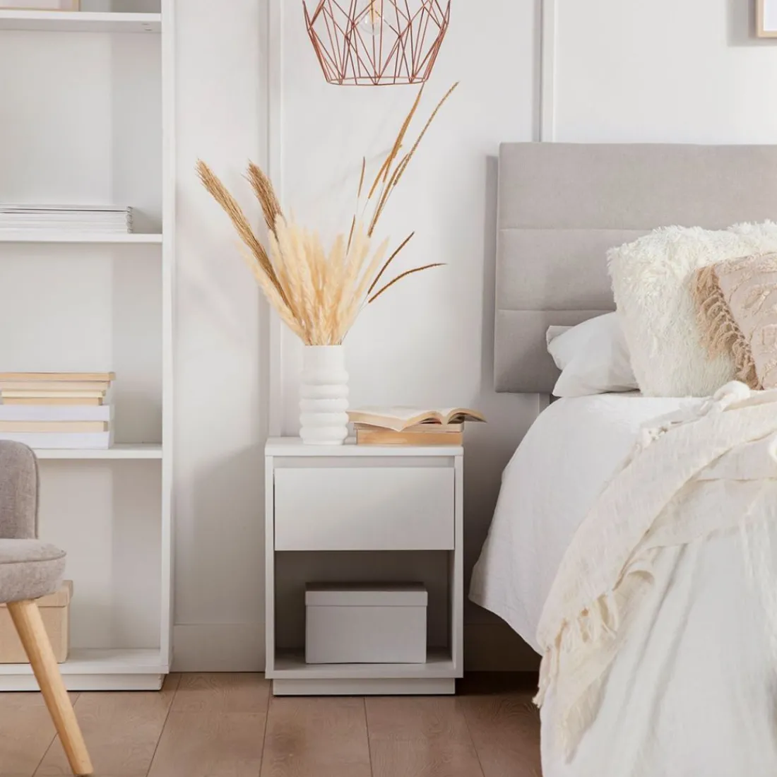 Klast Home Packs De 2 Mesitas De Noche|Mesitas De Noche>Oslo Blanco