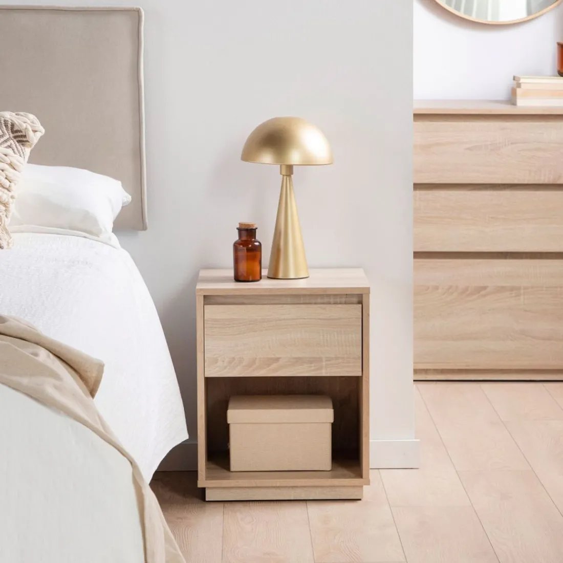 Klast Home Mesitas De Noche|Mesitas De Noche>Oslo Natural/Natural/blanco