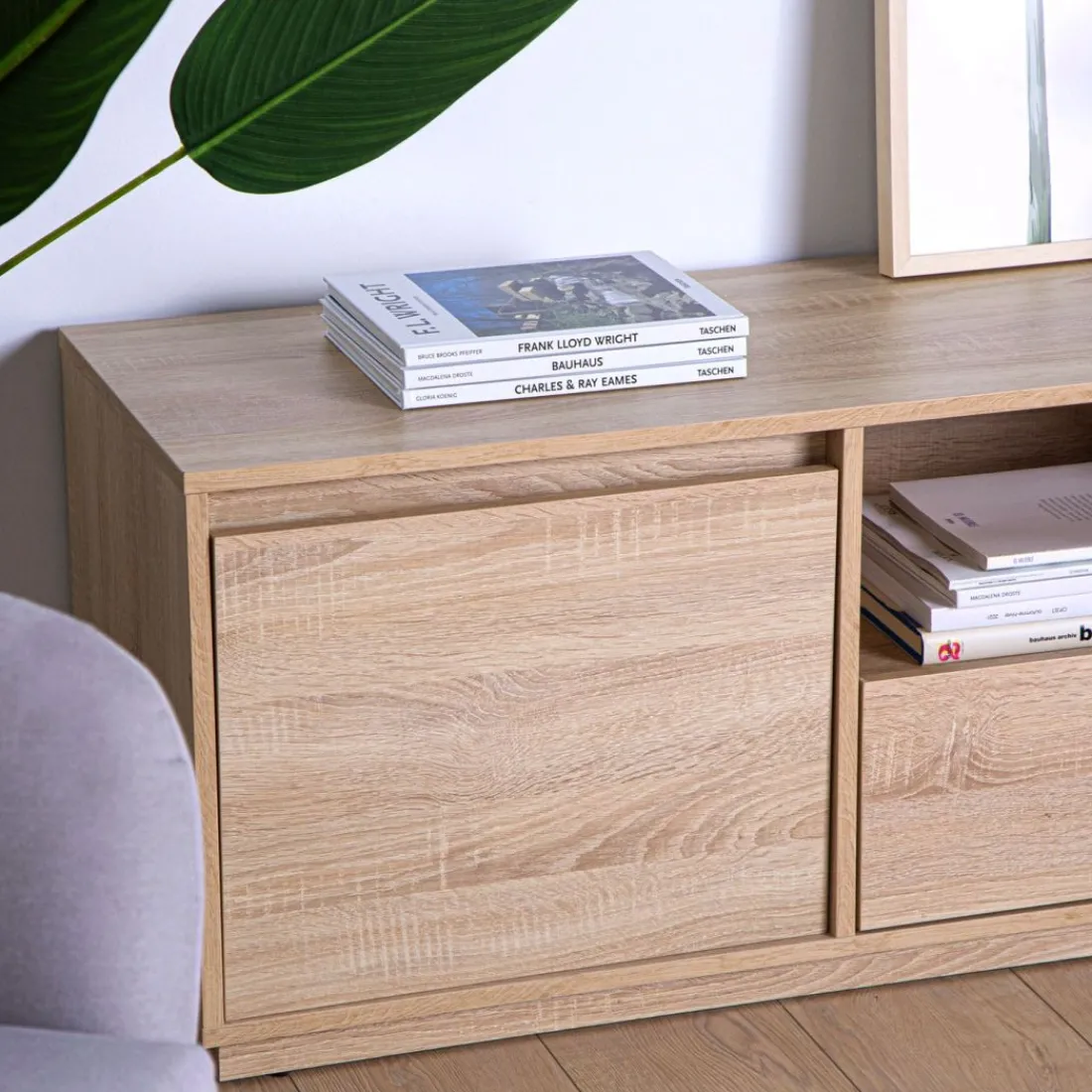 Klast Home Muebles Tv>Oslo Natural/Natural/blanco