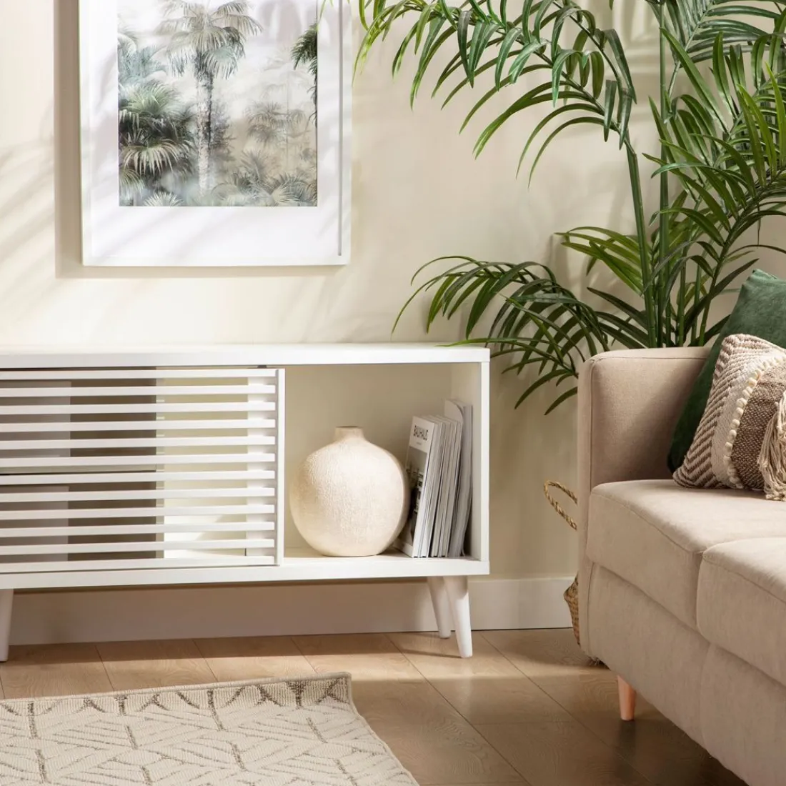 Klast Home Muebles Tv>Palm Blanco