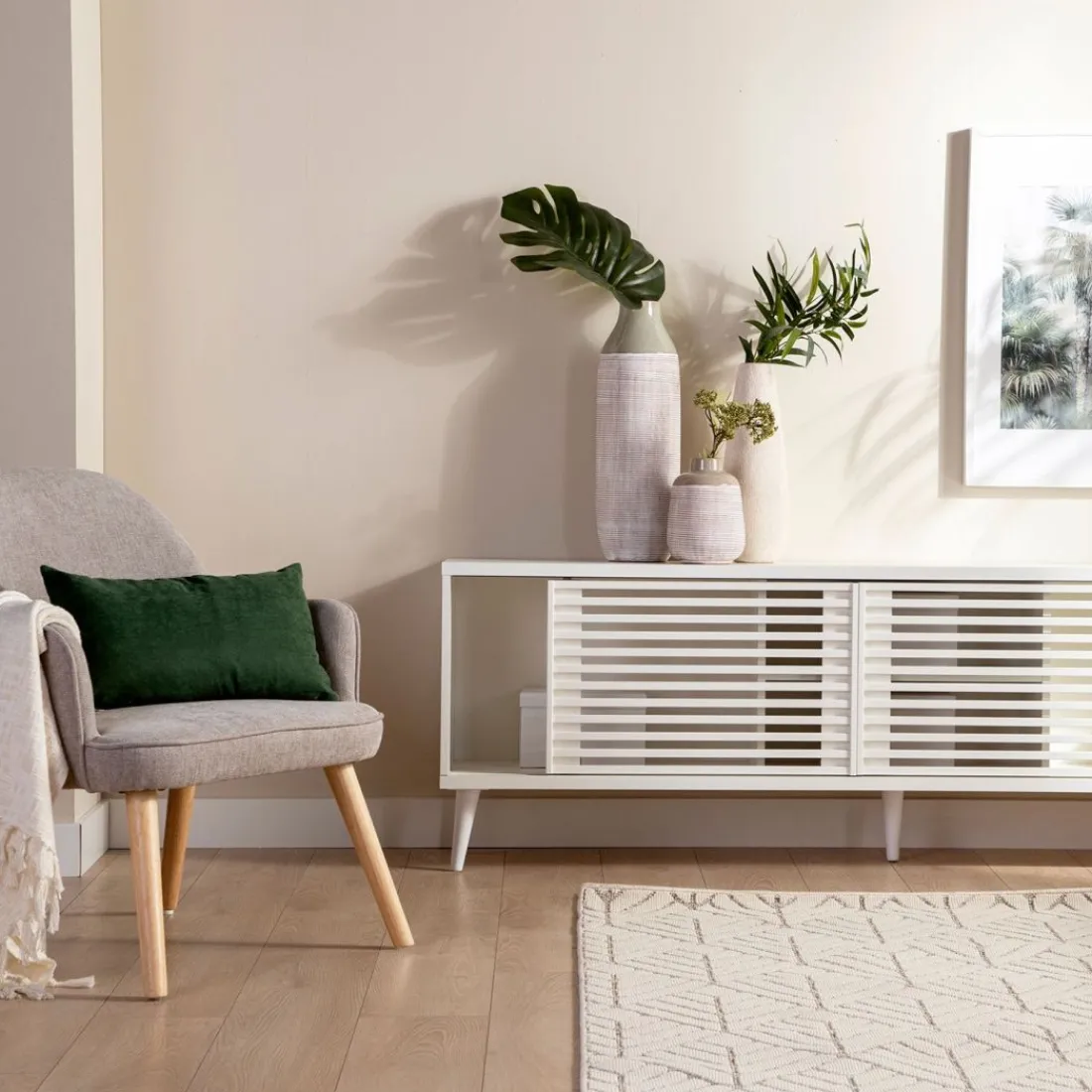 Klast Home Muebles Tv>Palm Blanco