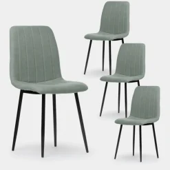 Klast Home Packs 4 Sillas Tapizadas|Sillas De Comedor Y Cocina>Robbie Verde