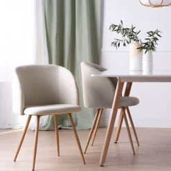 Klast Home Packs 2 Sillas Tapizadas|Sillas De Comedor Y Cocina>Scot Beige