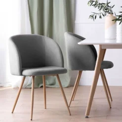 Klast Home Packs 2 Sillas Tapizadas|Sillas De Comedor Y Cocina>Scot Gris