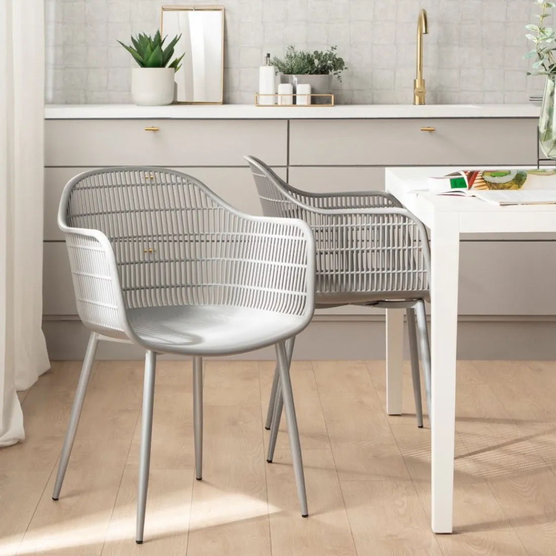 Klast Home Packs 4 Sillas Polipropileno|Sillas De Exterior>Soren Gris