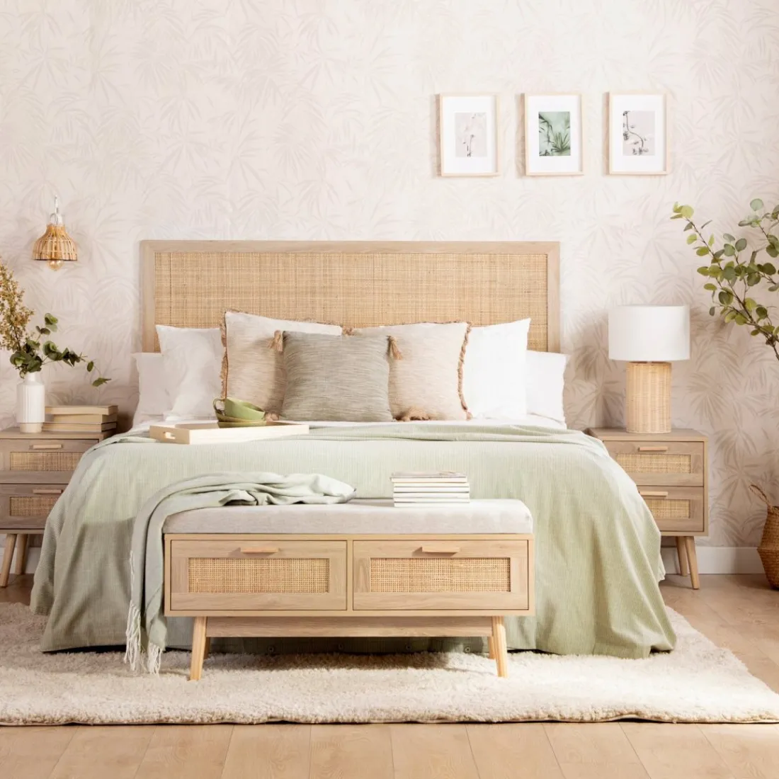 Klast Home Packs De 2 Mesitas De Noche|Mesitas De Noche>Tahiti Natural