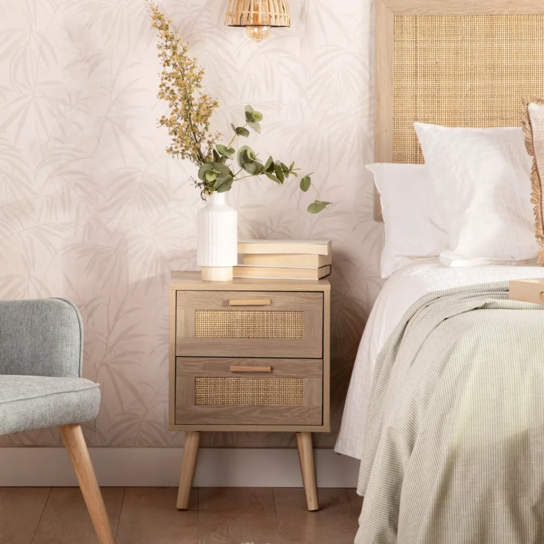 Klast Home Packs De 2 Mesitas De Noche|Mesitas De Noche>Tahiti Natural