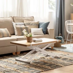 Klast Home Mesas De Centro>Tapi Natural/Blanco