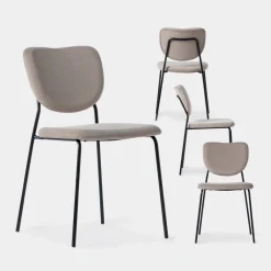 Klast Home Packs 4 Sillas Tapizadas|Sillas De Comedor Y Cocina>Taylor Topo