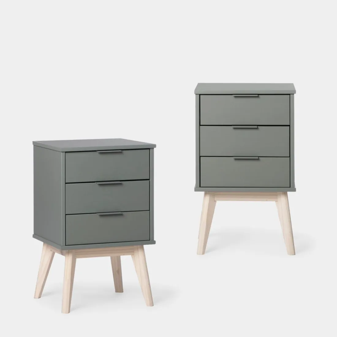 Klast Home Packs De 2 Mesitas De Noche|Mesitas De Noche>Troy Verde antracita