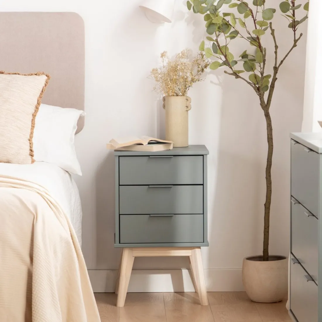 Klast Home Packs De 2 Mesitas De Noche|Mesitas De Noche>Troy Verde antracita