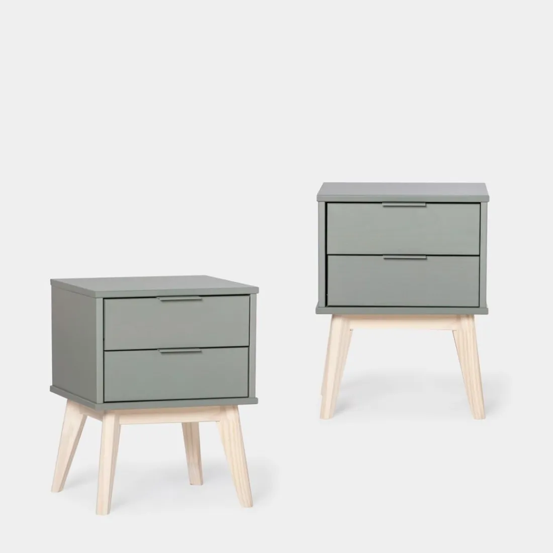 Klast Home Packs De 2 Mesitas De Noche|Mesitas De Noche>Troy Verde antracita