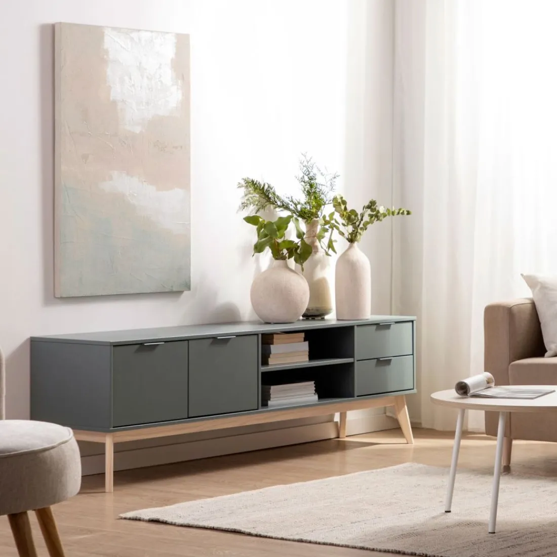 Klast Home Muebles Tv>Troy Verde antracita