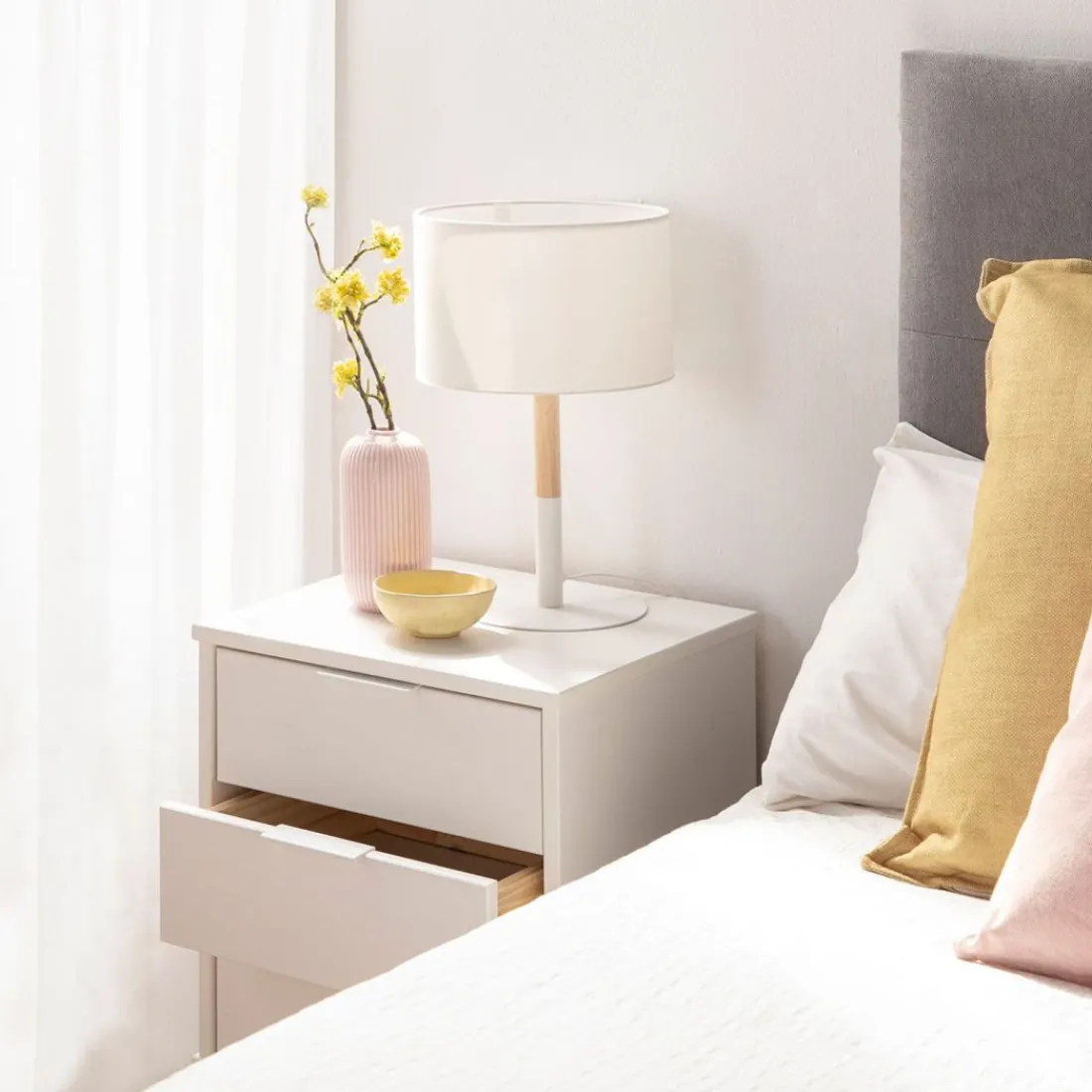 Klast Home Packs De 2 Mesitas De Noche|Mesitas De Noche>Troy Blanco