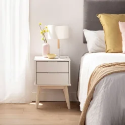 Klast Home Packs De 2 Mesitas De Noche|Mesitas De Noche>Troy Blanco