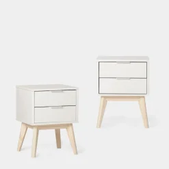 Klast Home Packs De 2 Mesitas De Noche|Mesitas De Noche>Troy Blanco