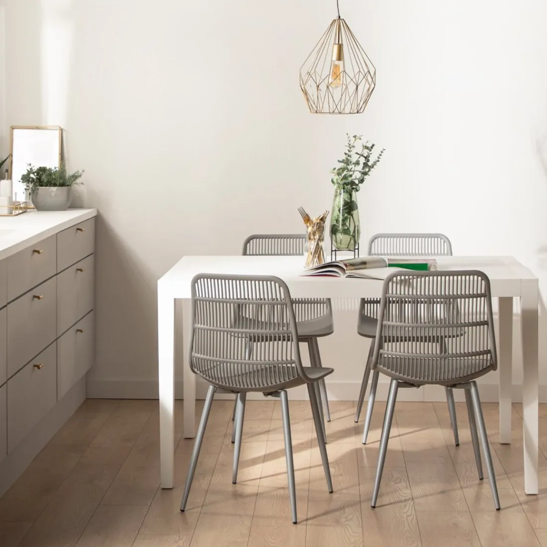 Klast Home Packs 4 Sillas Polipropileno|Sillas De Exterior>Zoe Gris