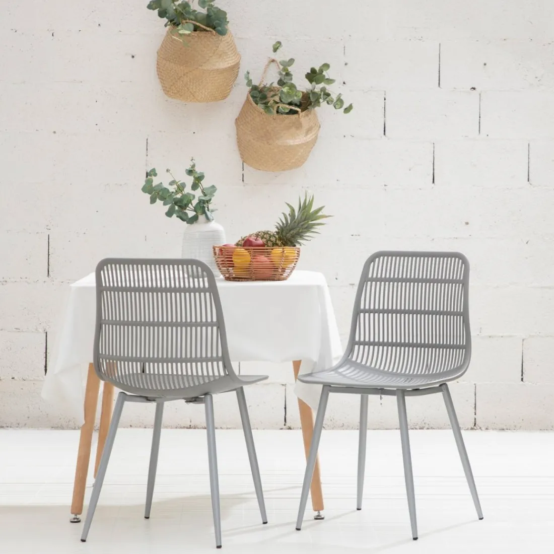 Klast Home Packs 4 Sillas Polipropileno|Sillas De Exterior>Zoe Gris