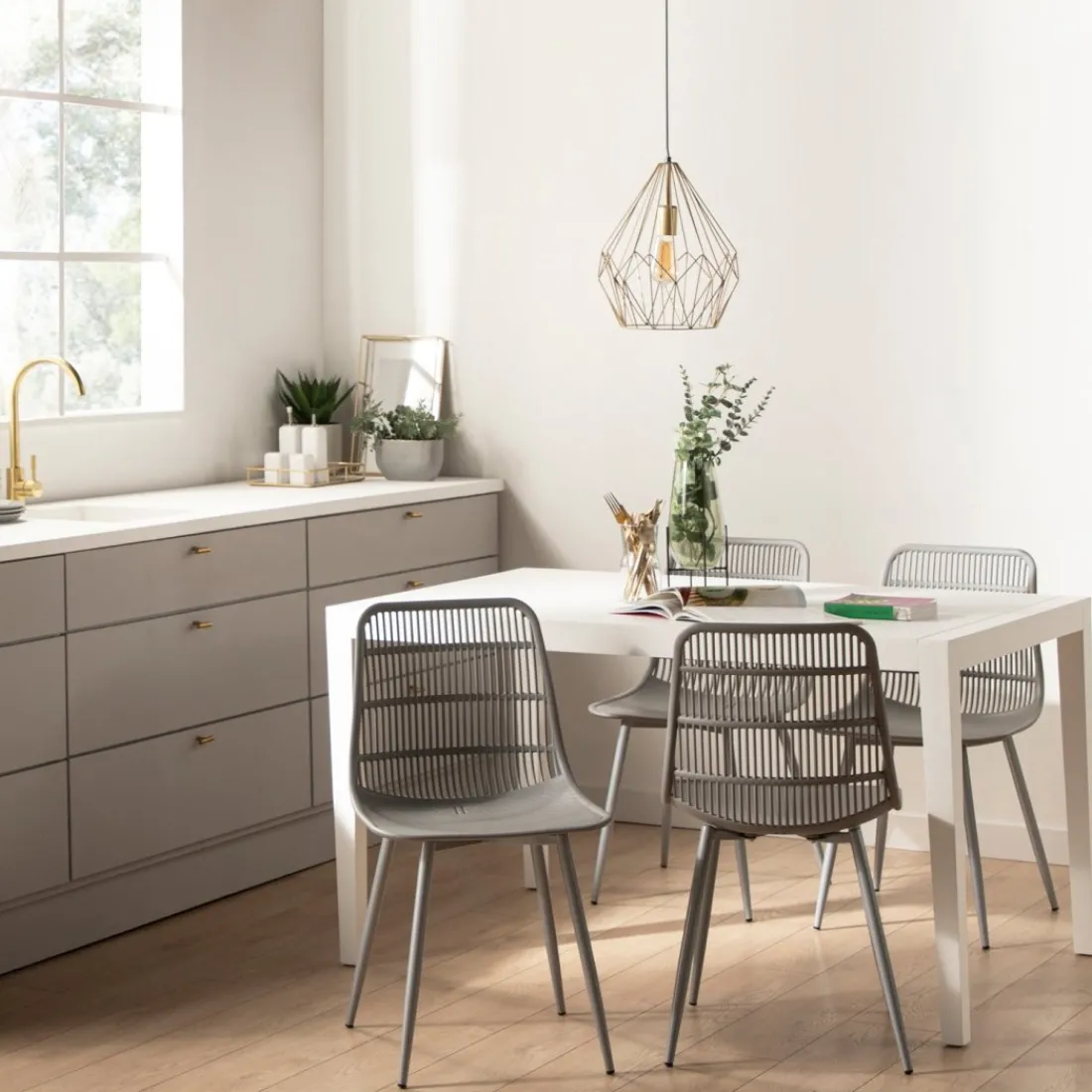 Klast Home Packs 4 Sillas Polipropileno|Sillas De Exterior>Zoe Gris